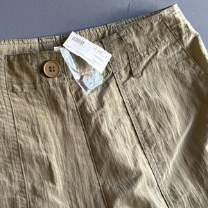 Olivaceous Cargo Trousers | Size Large | Sage Olive Nylon Stretch Utility Pant
